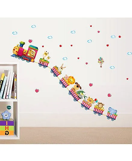 Oren Empower Circus Animals Train Wall Decals - Multicolour