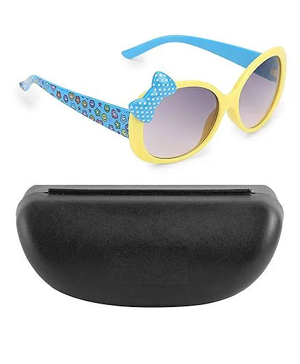 Kidofash Polka Dot Bow Design Sunglasses - Yellow