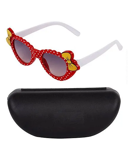Kidofash Smart Bow Design Sunglasses - Red