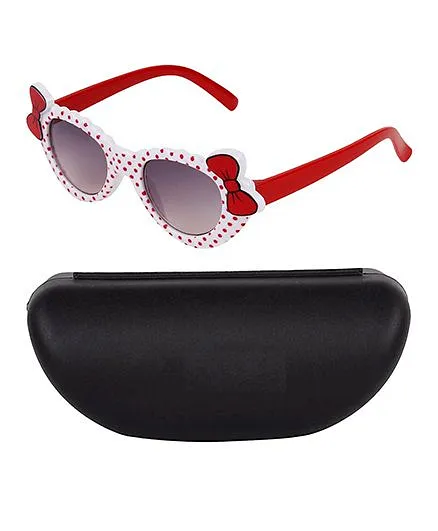 Kidofash Smart Bow Design Sunglasses - White