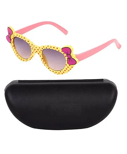 Kidofash Smart Bow Design Sunglasses - Yellow