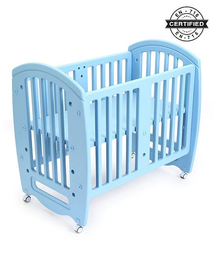 Babyhug Compacto 3 in 1 Cot Rocker Cum Study Table - Blue