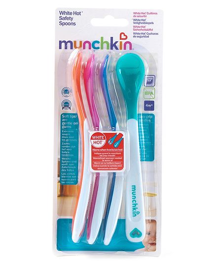 Munchkin Feeding Spoons Set Of 4 (Color May Vary)