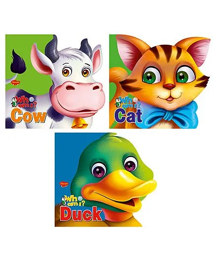 Sawan Cow Cat Duck Board Books Pack of 3 - English