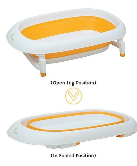 R for Rabbit Bubble Double Elite The Folding Baby Bath Tub - Orange