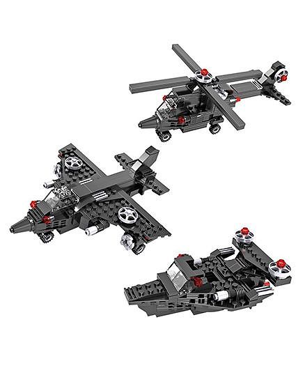 Webby 3 In 1 Model Buliding Block Set Grey - 177 Pieces