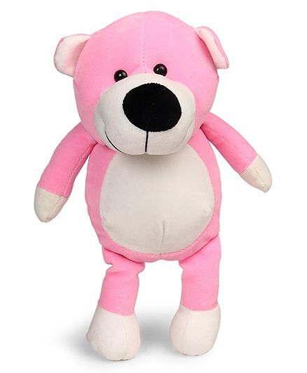 Play Toons Teddy Bear Soft Toy Pink - Height 30 cm