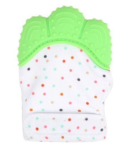 VISMIIMTREND Baby Silicon Teether Mitten - Green