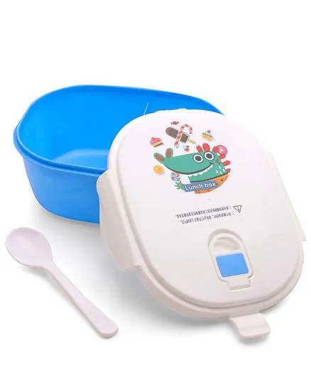 Lunch Box Whale Print - Blue White