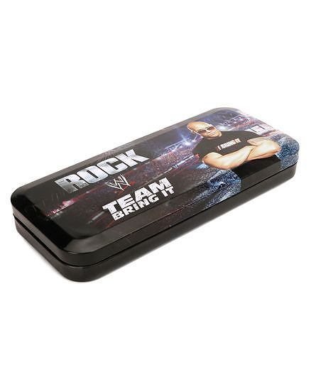 WWE Large Pencil Box Rock Print - Black