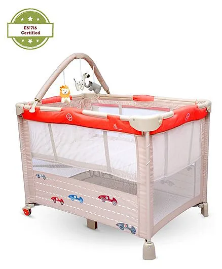 R for Rabbit Hide and Seek Baby Cot Cum Crib - Cream