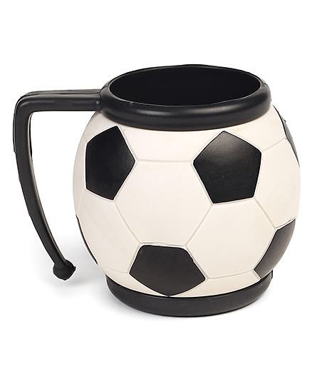 Speedage Football Shaped Mug - White Black