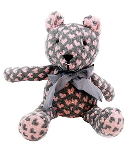 Abracadabra Handmade Bear Soft Toy Grey - Height 28 cm
