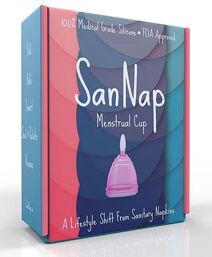 SanNap Reusable FDA Approved Menstrual Cup Pink - Small