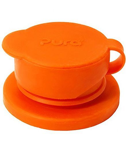 Pura Sport Big Mouth Silicone Sport Bottle Top - Orange