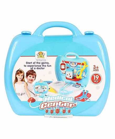 Planet of Toys Medical Center Suitcase Set - 19 Pieces
