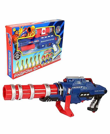 Planet of Toys Ping Pong Mini Machine Gun - Blue Orange