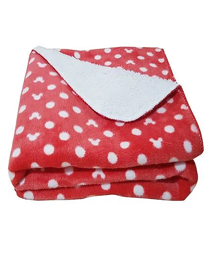My NewBorn Double Layer Shawl Cum Top Sheet - Red