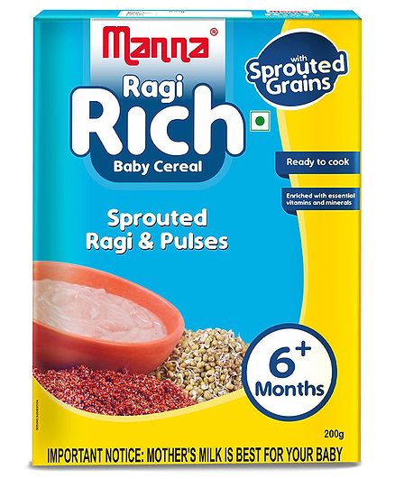 Manna Ragi Rich Cereal Based Food - 200 gm