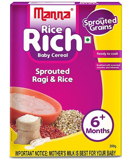 Manna Rice Rich Cereal Based Food - 200 gm