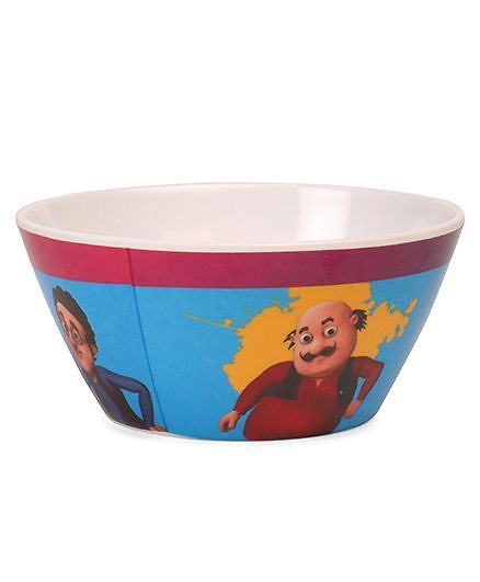 Motu Patlu Cone Bowl - Off White Blue