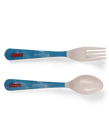 Avengers Fork And Spoon Set - Blue
