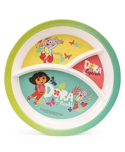 Dora Round Plate - Multi Colour