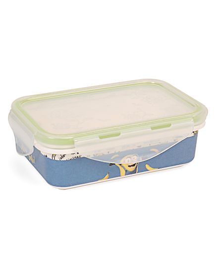 Minions Printed Lunch Box - Blue