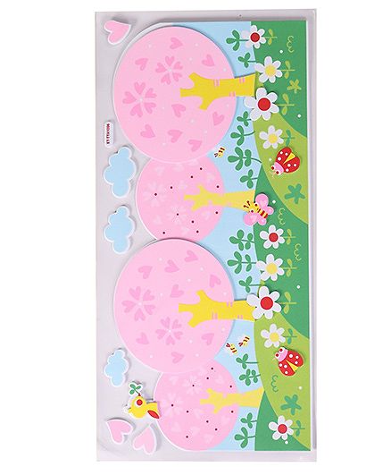 Tree Shape Room Decor Sticker - Pink