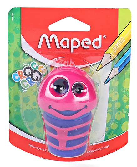 Maped Croc Croc Caterpillar Shape Sharpener - Pink