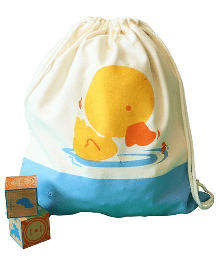 Shumee Treasure Trove Canvas Bag - Duck (Cream Blue)