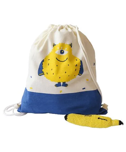 Shumee Treasure Trove Canvas Bag - Furso (Off White Yellow)