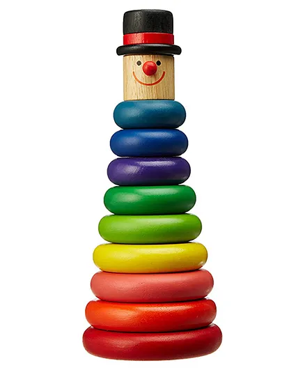 Brainsmith Stacking Wooden Rings - Multi Color