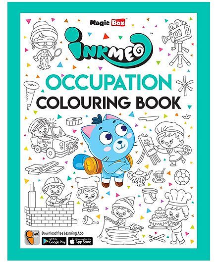 Inkmeo Occupation Colouring Book - English
