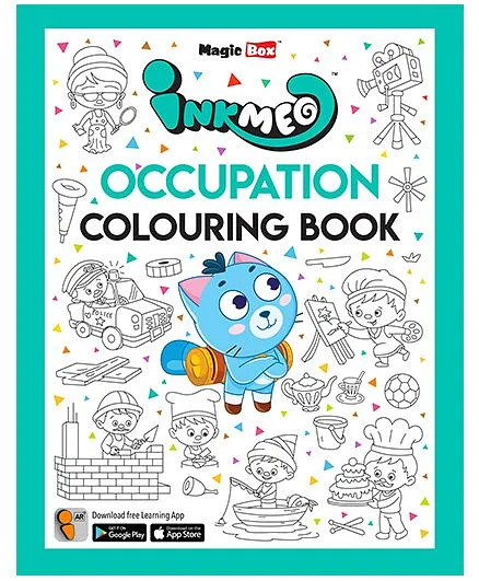 Inkmeo Occupation Colouring Book - English