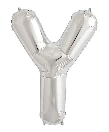 Shopperskart Helium Foil Balloon Y Shape - Silver