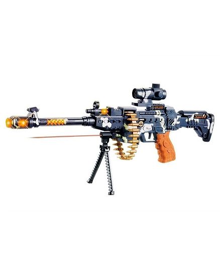Zest 4 Toyz Army Style Toy Gun With Light & Music - Blue