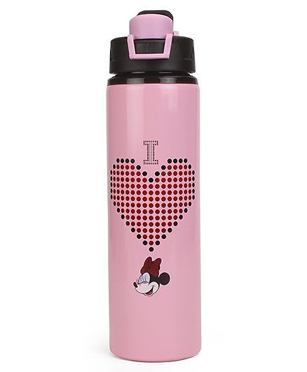 Disney Minnie Mouse Stainless Steel Bottle Black - 750 ml
