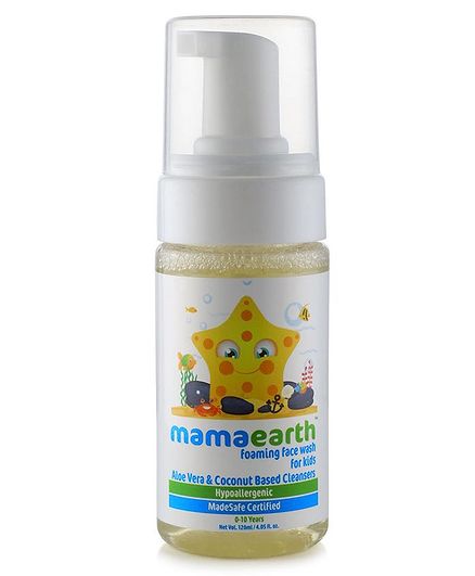 mamaearth Foaming Face Wash With Aloe Vera & Coconut Based Cleansers - 120 ml