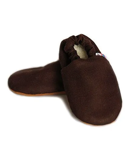 Skips Solid Slip On Booties - Brown