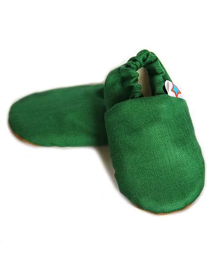 Skips Solid Slip On Booties - Green