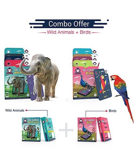 Augmented Virtual Mixed Reality Based Flashcards Learning kit for Kids - Pack of 2