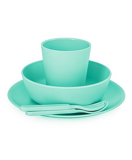 Bobo&Boo Bamboo Dinnerware Set of 5 - Green