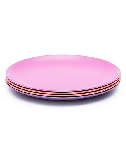 Bobo&Boo Bamboo Dinner Plates Set of 4 - Pink Purple Orange