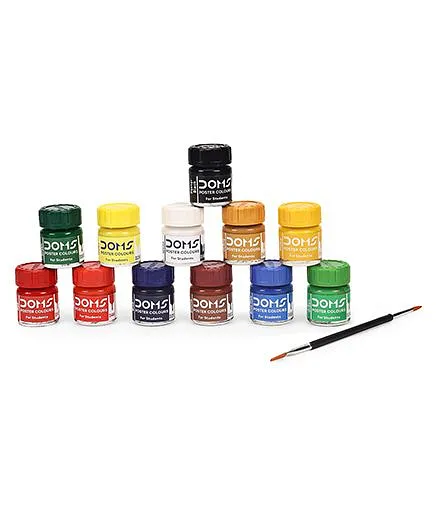 Doms Poster Colours Shades Pack of 12 - 10 ml