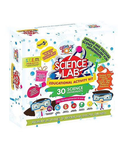 Genius Box 30 Science Experiments & Learning Science Lab Educational Activity Kit