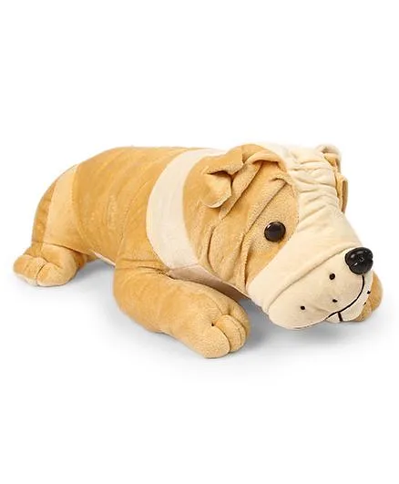 Funzoo Bull Dog Soft Toy Brown - Length 40 cm