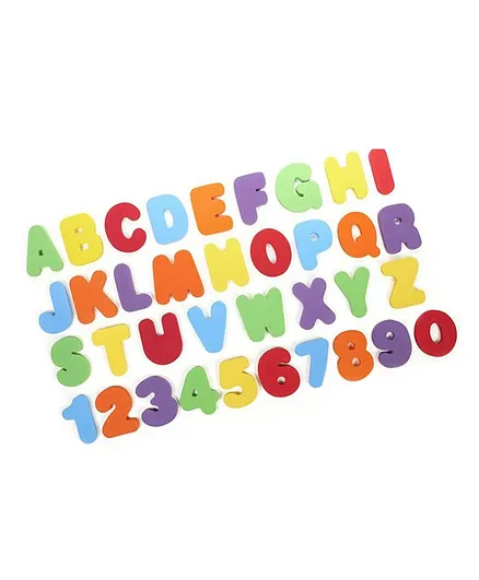 Syga Letters and Numbers Foam Bath Toy Multicolour - 36 pieces
