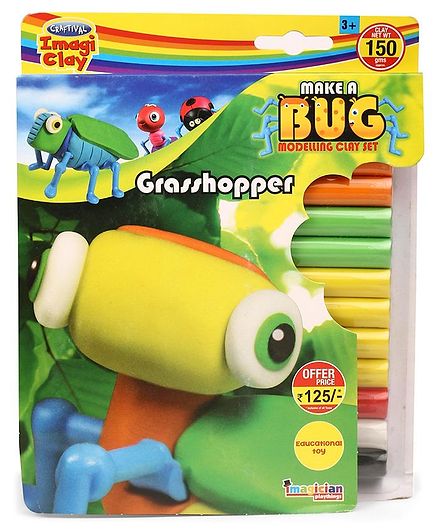 Imagician Playthings Craftival Clay Make A Grasshopper - Multicolor