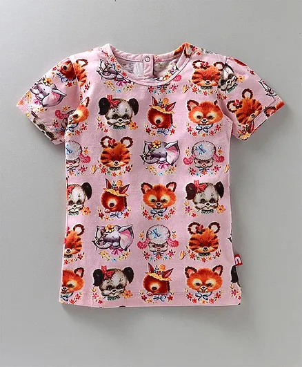 Nino Bambino Animal Printed Tee - Pink